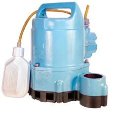 511710 Little Giant HT-10EN Series High Temperature Effluent Pump (HT-10EN-CIA-FS Model, 1/2 HP, 115 Volts, Single Phase, 80 Max GPM, Integral Mechanical Float, 1.5" Discharge, 15' Cord)