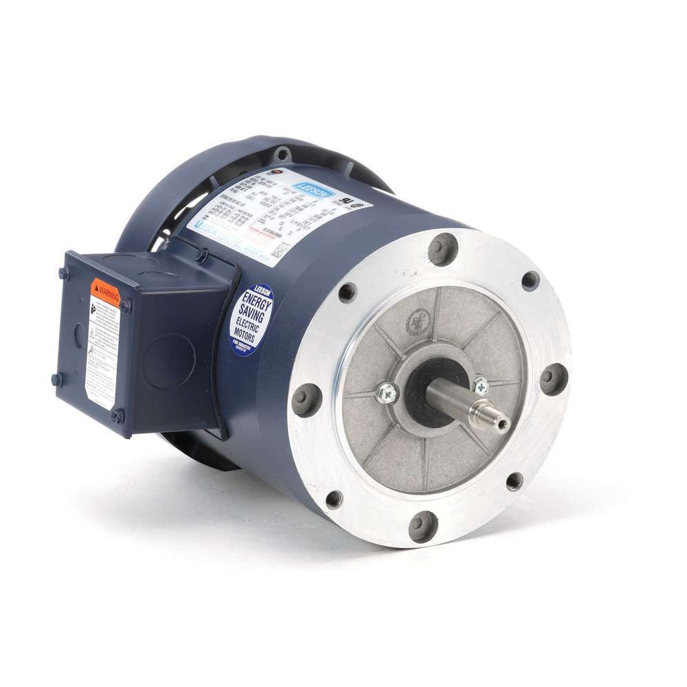 114207.00 Leeson Pump Motor (C6T34FC38 , 1 HP, 56 Frame, 3450RPM, 208-230/460V, TEFC) - KG Power Systems