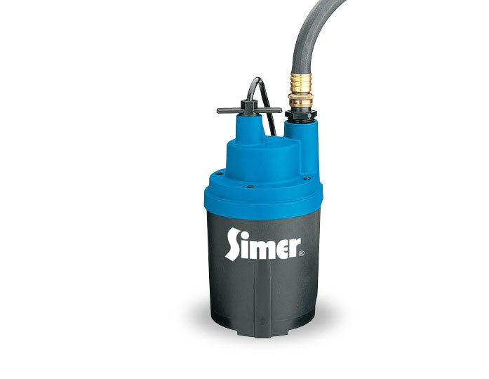 2330-03 Pentair Simer 1/4 HP Electronic Submersible Utility Pump (1/4 HP, 1800 GPH, 15' Cord, 115V)