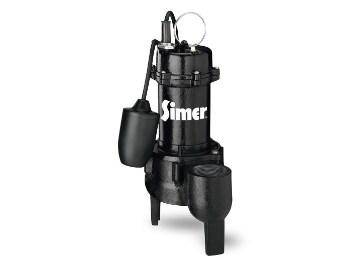 3263 Pentair Simer 1/2 HP Submersible Cast Iron Sewage Pump