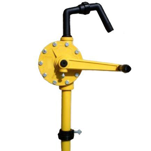 4946-99 AMT Rotary Drum Pump (1" Inlet, 1" Outlet, Polypropylene, 6 GPM @ 70 RPM, Teflon Seal, With Bung Adapter and Suction Tube)