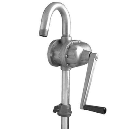 5150-96 AMT Cast Aluminum/Iron Rotary Drum Pump (1" Inlet, 1" Outlet, Max Temp 160 F, 16 GPM @ 70 RPM, Buna-N Seal, With Bung Adapter and Suction Tube)