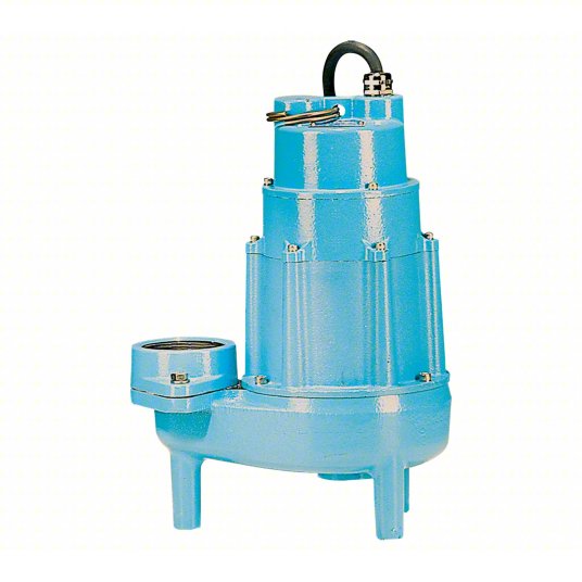 520175 Little Giant 20S Series Cast Iron Submersible Sewage Pump (Model # 20S-CIM, 2 HP, 60 Hz, 460 Volt, 3 Phase, 205 Max GPM, 3" FNPT Discharge, Manual Switch Type, 20ft Cord)