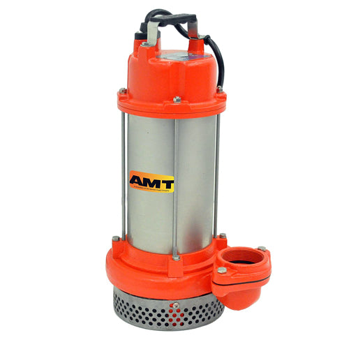 5980-95 AMT Cast Iron Industrial Submersible Pump (1/2 HP, 2" Discharge, 1 Phase, 115 Volt, Float not included, 20' Cord With Plug)