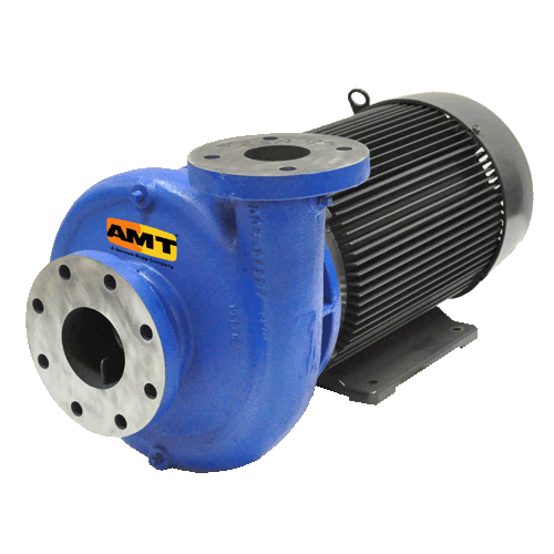 4282-95 AMT 1750 RPM 4"X3" Cast Iron Straight Centrifugal Pump (15 HP, 254JM Frame, TEFC Enclosure, 208-230/460 Volts, 4" Suction, 3" Discharge)