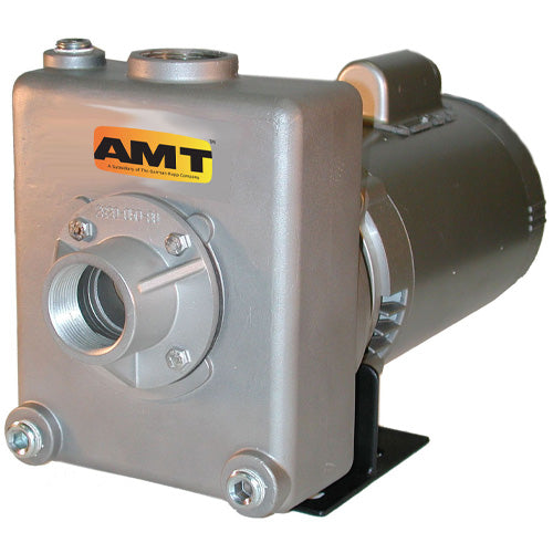 AMT Pumps 282M-98, 1-1/2" SS Self-Priming Centrifugal Pump (3 HP, 230/460V, TEFC, 3 Phase, 1-1/2" Suction and Discharge)