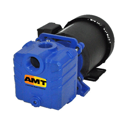 285H-95 AMT 1-1/4" Self-Priming Centrifugal Pump (1 HP, 1 PH, TEFC , 115/230 V, 1-1/4"NPT Suction, 1-1/4"NPT Discharge)