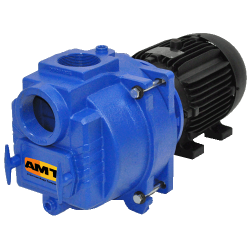 AMT Pumps 393B-95, 2" Cast Iron Trash Pump (5 HP, 2" NPT,1 Phase, TEFC, 230 V, 1" Max Solids)