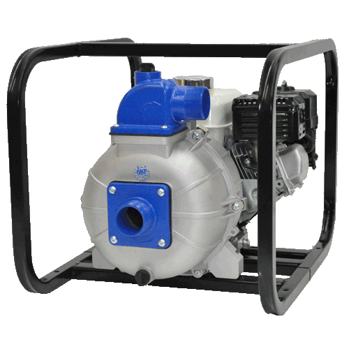 AMT Pumps 2S5XHR, 2" Trash Pump (5 HP, Honda GX160 Gasoline Engine, 2" NPT Port, Viton Seal, 2 Hr Run Time, .82 Gal Tank, Oil Alert)