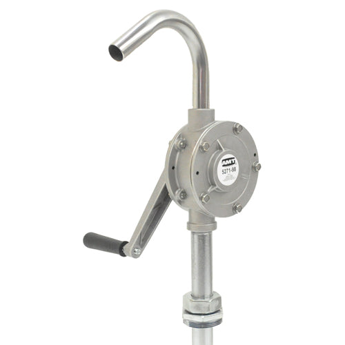 5272-98 AMT Stainless Steel 304 Rotary Drum Pump (1-1/4" Inlet, 1" Outlet, Stainless Steel, 5 GPM @ 70 RPM, Teflon Seal)