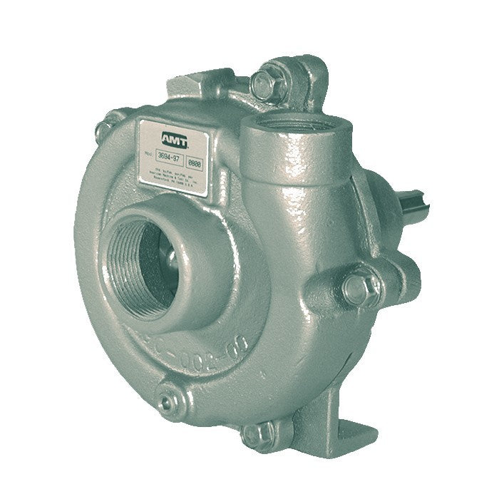 3682-98 AMT Stainless Steel Straight Centrifugal Pedestal Pump (1/2 HP Required, 1-1/4" Suction, 1" Discharge, Stainless Steel, Viton Shaft Seal)