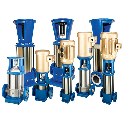 BVM1-27-204 Berkeley Vertical Multistage Pumps (3 HP, 3 Phase, 27 Stages, 208-230V/460V Voltage, EPDM Flange, Cast Iron, TEFC Enclosure, )
