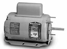 CHC3413A Baldor Single Phase Direct Drive Fan (HVAC) Motor, TEAO, 48Z Frame, Resilient Base (1/4 HP, 1800 RPM)