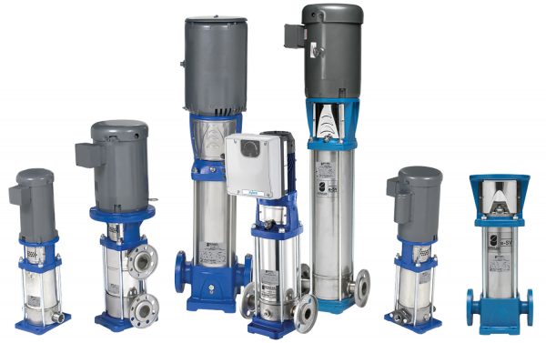 33SV81GP4C60 Goulds Pump e-SV Stainless Steel Vertical Multi-Stage Pumps, Round - Cast Iron - 304SS (SVB) Configuration with 2 1/2" Connection, 40 HP, 230-460 Volt, 60 Hz, 2 Pole, 3 Phase, 3500 RPM, Viton Shaft Seal. TEPE, 8 Stages, 175 GPM
