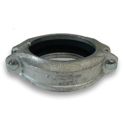 GT4020G2T GroovJoint 2" Galvanized Ductile Iron Grooved Rigid Coupling Nitrile Gasket