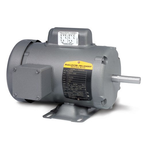 L3605T Baldor General Purpose Motor (2 HP, 1800 RPM, 1 Phase, 115/230 Volt, 182T Frame, TEFC Enclosure, Foot Mounted)