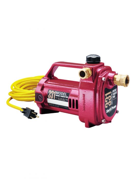 331 Liberty Pumps Portable Transfer Pump, 1/2 HP, 115v, Garden Hose Connection