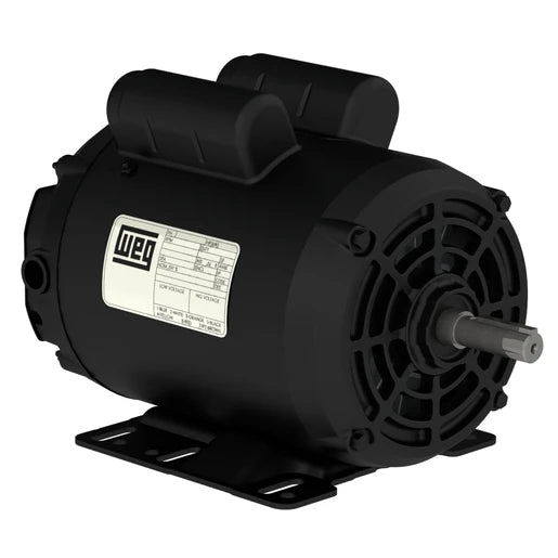 00636OS1XCD182/4Y WEG NEMA MG-1 Compressor Duty Motor (11164442, 6.4 HP, 2 Pole, 182/4 Frame, 3600 RPM, 1 Phase, 240 Volt, 60 Hz, IC01, ODP Enclosure, Foot Mounted, Without Terminal Box)