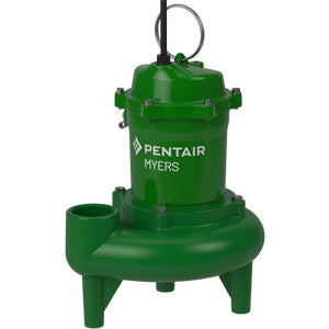 MW50-21 Myers Solids Handling Sewage Pump (Model # 26088D003, 1/2 HP, 230V, 1 Phase, 2" NPT Discharge, 132 GPM Max, 27 ft Max Head, 20 ft Cord, Manual)