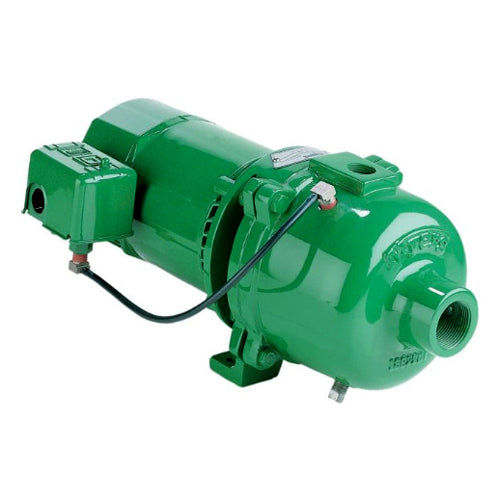 HJ50S Myers Shallow Well Jet Pump (HJ Series, 1/2 HP, 115/230 Volts, 1 Phase, 1" NPT Discharge, 1-1/4" NPT Suction, 16 GPM Max., 150 ft. Max. Head, 65 PSI Shut-Off Pressure, Engineered Reinforced Thermoplastic Impeller, Cast Iron Body)