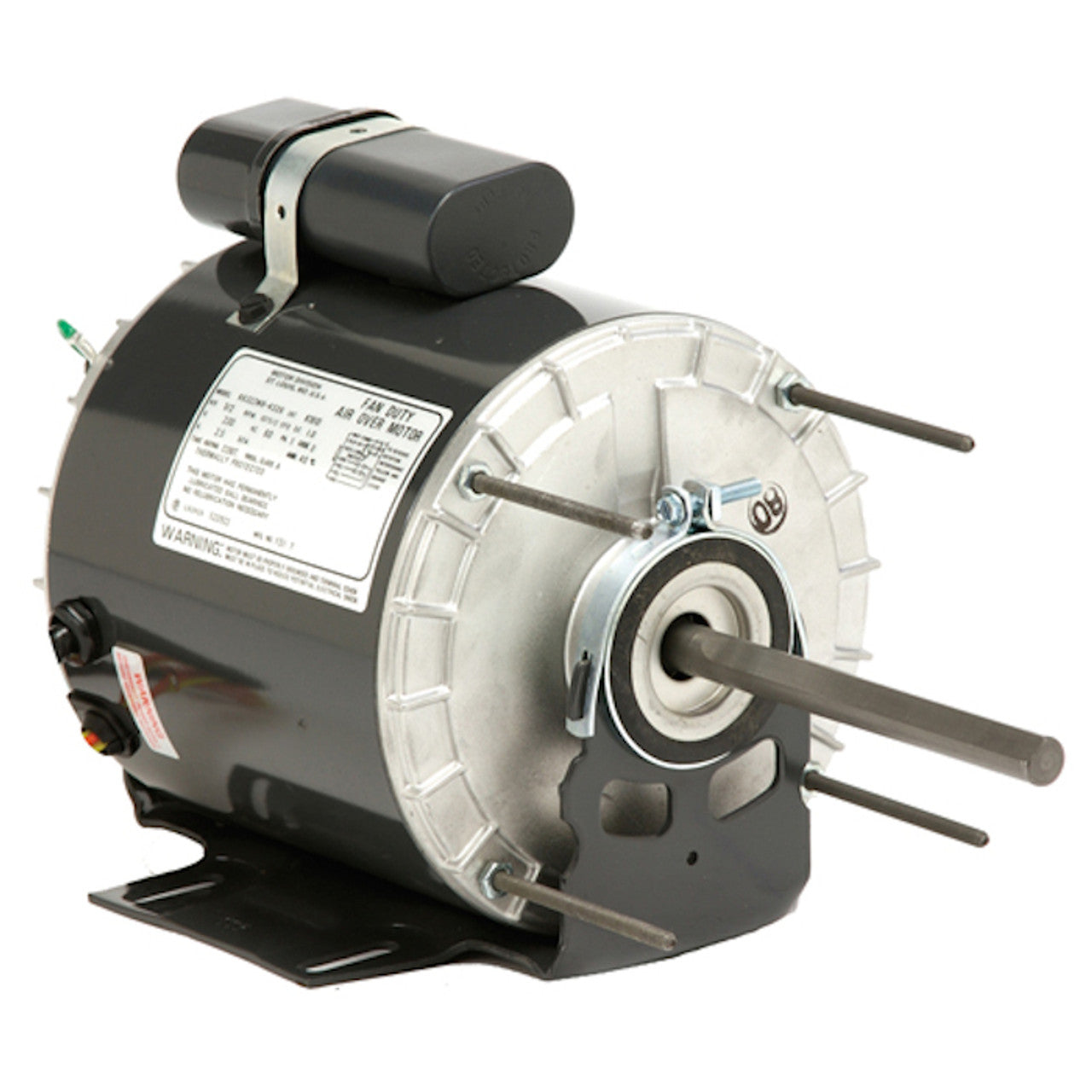 1384 US Motor Permanent Split Capacitor Unit Heater Fan Motor (1/4 HP, TEAO Enclosure, 1075 RPM, 48Z Frame, Resilient Base)