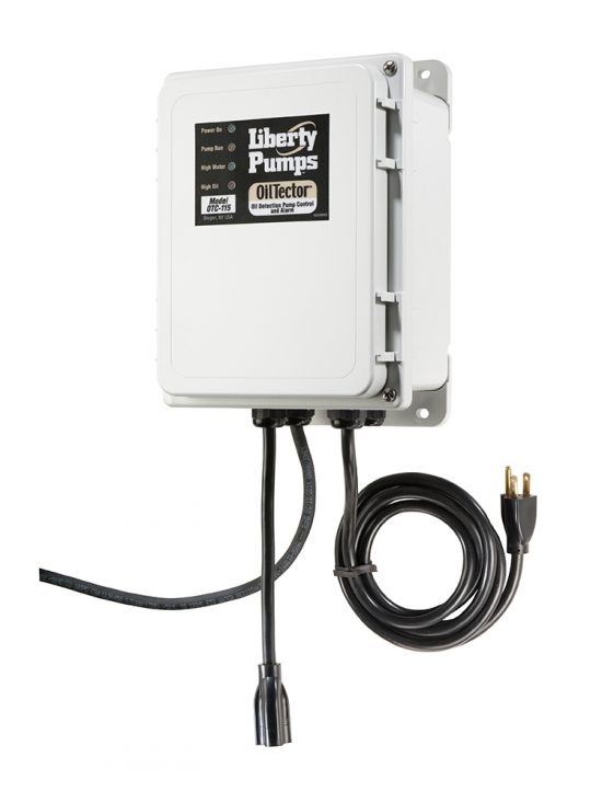 OTC-115 Liberty Pumps OilTector Control, 115V, 15 Max Amps, 1 Phase with Alarm