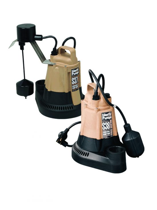 S37 Liberty Pump 1/3HP, 1 Phase, 115V, Poly/Cast Iron Sump Pump