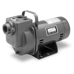 DPC Sta-Rite Self Priming Centrifugal Pump (1/2 HP, 115 Volt, 1 Phase, 1-1/4" Suction, 1-1/4" Discharge, 43 GPM Max., 62 ft. Max. Head, Cast Iron Body, 10 ft. Cord)