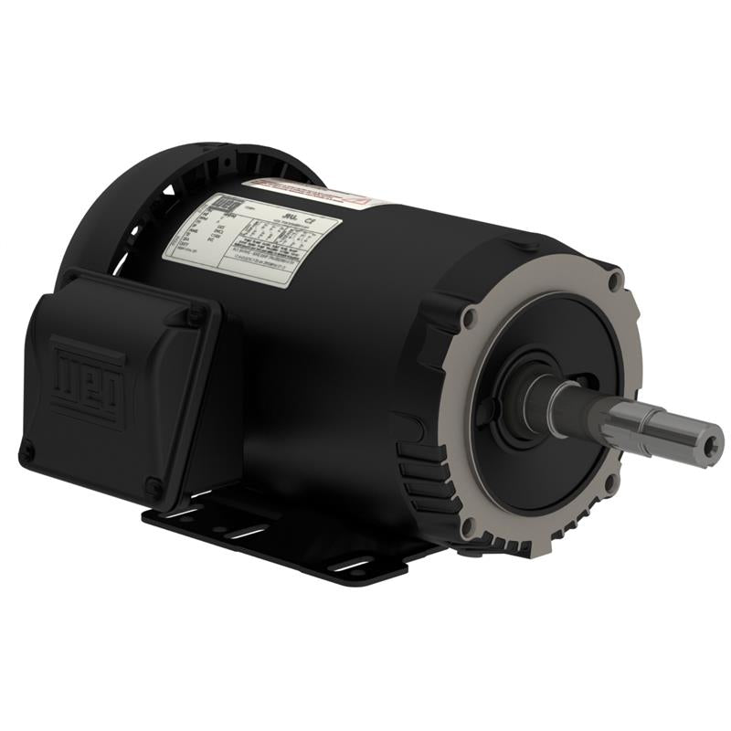 00118ET3V143JM-S WEG Close Coupled Pump Motor (1 HP, 3 Phase, 200/400 Voltage, TEFC Enclosure, 1800 RPM, 143/5JM Frame) - KG Power Systems