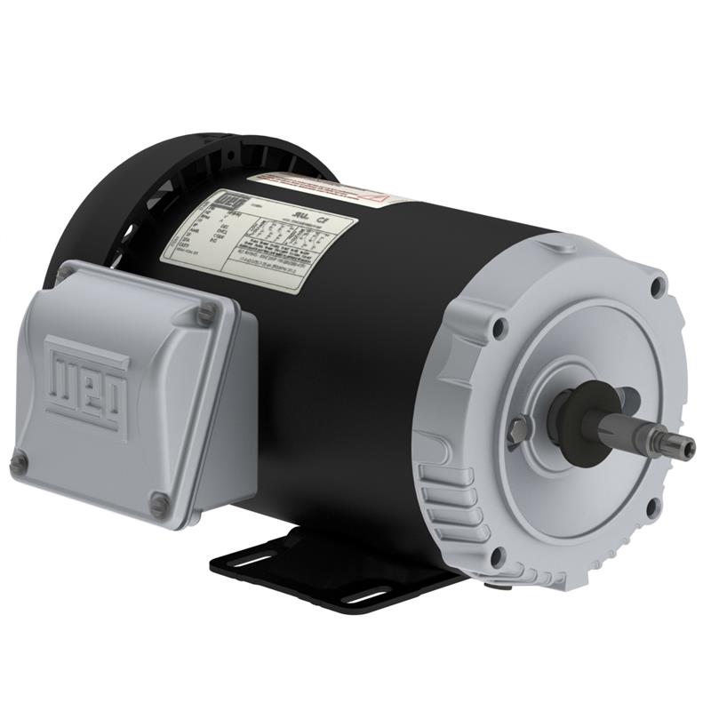 .3336ES3EJP56J-S WEG Motor, Jet Pump (0.33 HP, B56 FRAME, 208-230/460 V, Three Phase, TEFC , 3465 RPM) - KG Power Systems
