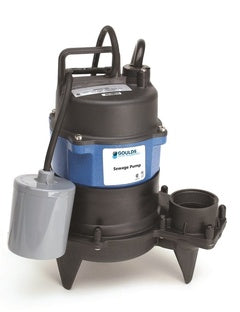 WW0512F Goulds Model 3872 Sewage Pump (1/2 HP, 1 Phase, 60 Hz, 230 Volt, 6.5 MA, 20' Cord, 2" Max Solids)