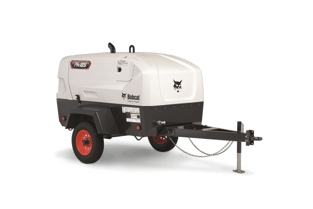 PA185WD0-T4F BOBCAT Doosan Portable Air Compressor (185 CFM, 80-125 PSI, 12 Volt, Fiberglass Body)