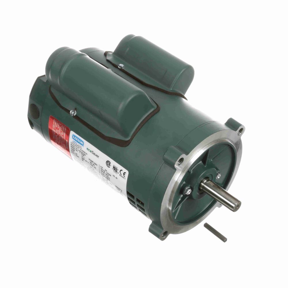 E100055.00 Leeson General Purpose Motor (3/4 HP, 3515 RPM, S56C Frame, 6.5 Diameter, ODP, Single Phase, 115/230 Volt, Reversible, Auto Overload, Rolled Steel)