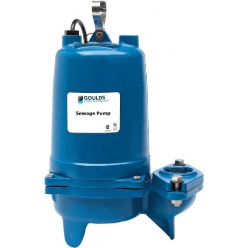 Goulds WS0537BHF Submersible Sewage Pump (1/2 HP, 575 Volts, 3-Phase) - KG Power Systems