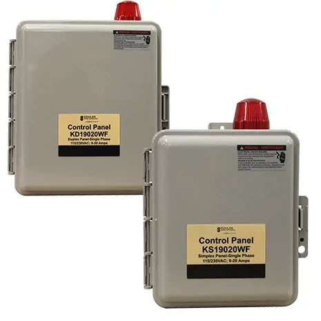 KS19020WF Goulds SIMPLEX PANEL W/3 FLOATS (Single Phase, 20 Amp)