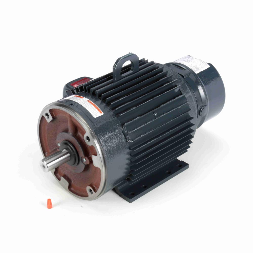 C405 Marathon Brakemotor (3 HP, 3 Phase, TENV, 182TC Frame, 230/460 Volt, C-Face, Footed)