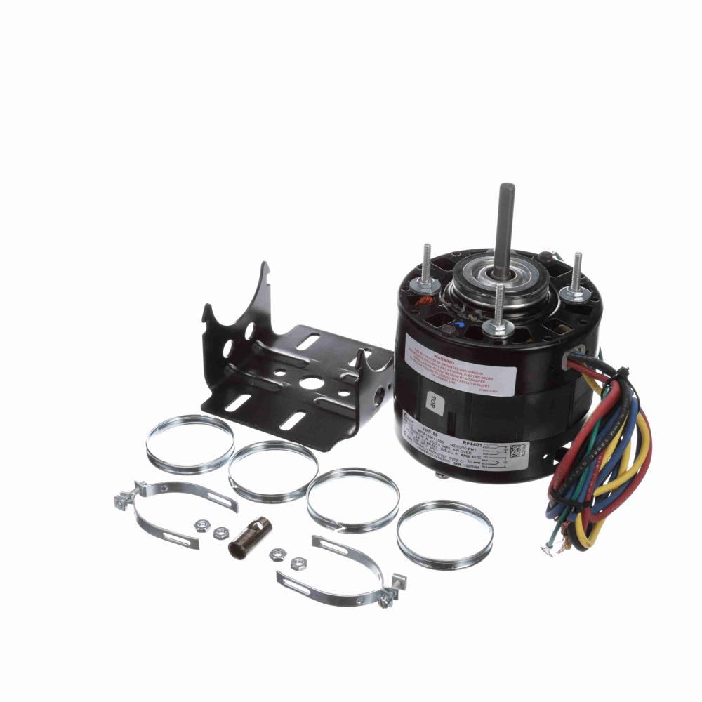 RF4401 Century Refrigeration Motor (1/10 HP, 42Y Frame, OAO Enclosure, Single Phase, 115/208-230 Volt, CCWSE Rotation, Rolled Steel)