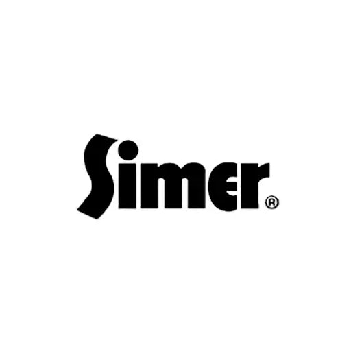 Simer brand logo in bold black letters on a white background, representing quality in plumbing products.