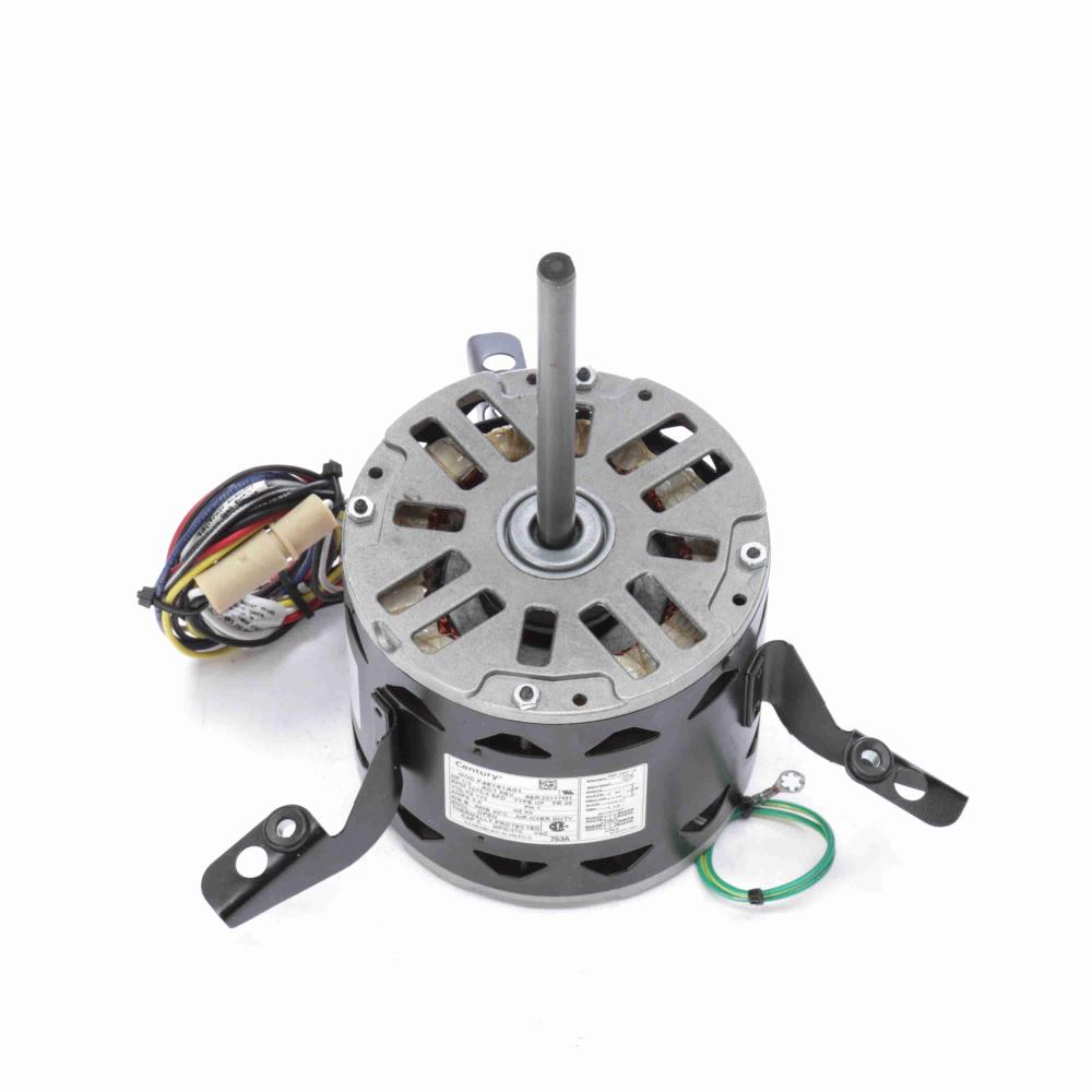 753A Century Fan Coil / Air Conditioner Motor (1/3 HP, 48 Frame, 5.6" Diameter, OAO Enclosure, Single Phase, Reverse Rotation, Rolled Steel)