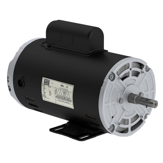 00158OS1BFB56-S WEG Motor (Rolled Steel 1.5 HP 4P 56H 1Ph 115/208-230 V 60 Hz ODP - Foot-mounted)