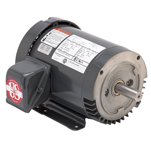 U1P1DC Nidec U.S. Motor General Purpose Motor (1 HP, TEFC Enclosure, 3523 RPM, 3 Phase, 208-230/460 Volt, 56C Frame, Foot Mounted)