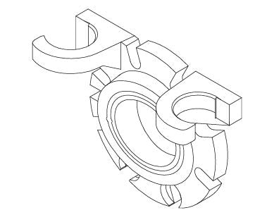 087314 BAF-E4 Barnes 4" Non-Sparking Moveable Break Away Fitting