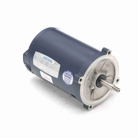 101638.00 Leeson Jet Pump Motor  (C4T34DC21 , 1 HP, S56J Frame, 3450RPM, 208-230/460V, DP)