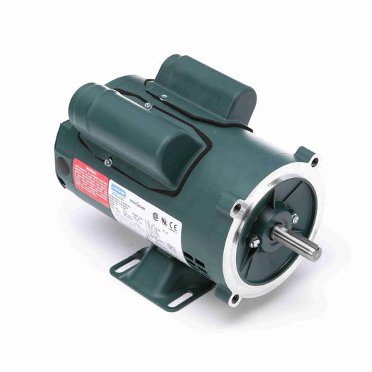 101651.00 Leeson General Purpose Motor  (C4C17DK18,  1/2 HP, S56 Frame, 1725RPM, 115/208-230V, DP) - KG Power Systems