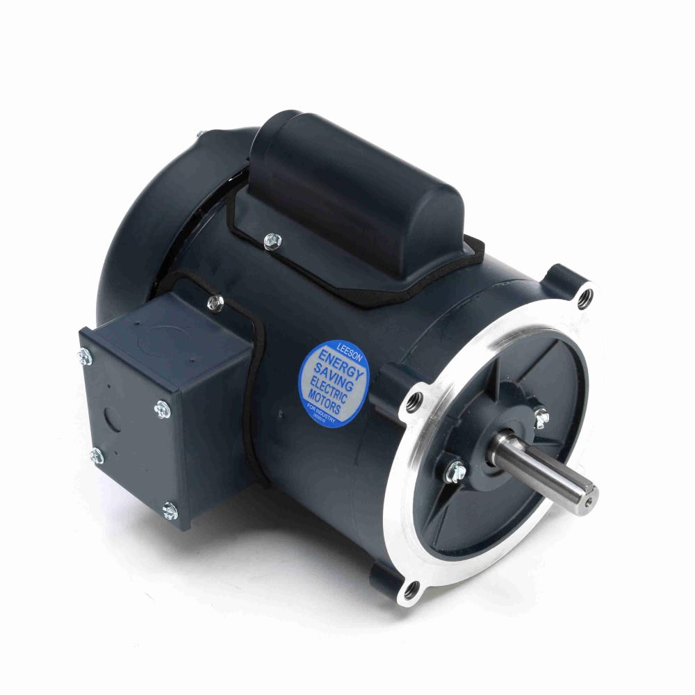 101766.00 Leeson General Purpose Motor  (C4C17FC9,  1/3 HP, S56 Frame, 1725RPM, 115/208-230V, TEFC) - KG Power Systems