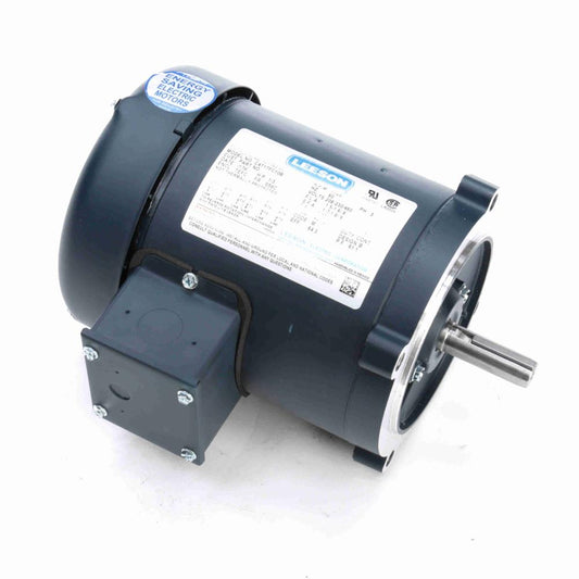 101769.00 Leeson General Purpose Motor  (C4T17FC10, 1/3 HP, S56C Frame, 1725RPM, 208-230/460V, TEFC) - KG Power Systems