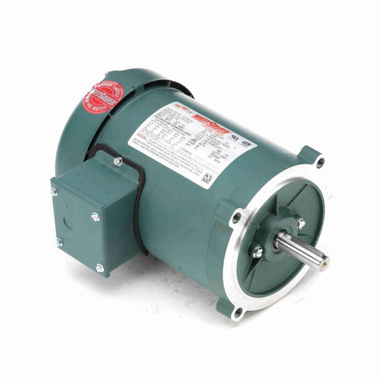 101780.00 Leeson General Purpose Motor  (C4T17FC12, 1/2 HP, S56 Frame, 1725/1425RPM, 208-230/460V, TEFC) - KG Power Systems