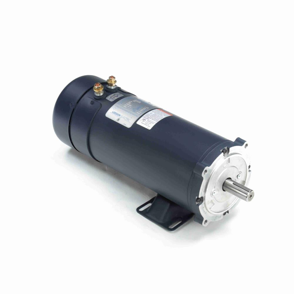 109103.00 Leeson General Purpose PMDC Motor (1-1/2 HP, 1800 RPM, WMS56CZ Frame, 6.5" Diameter, TEFC Enclosure, 24 Volt, Reversible)