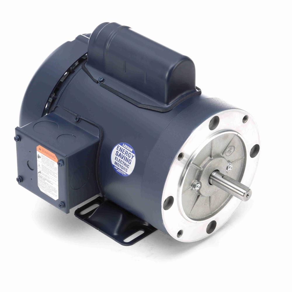 112135.00 Leeson General Purpose Motor  (C6C34FK36 ,  3/4 HP, 56 Frame, 3450RPM, 115/208-230V, TEFC) - KG Power Systems