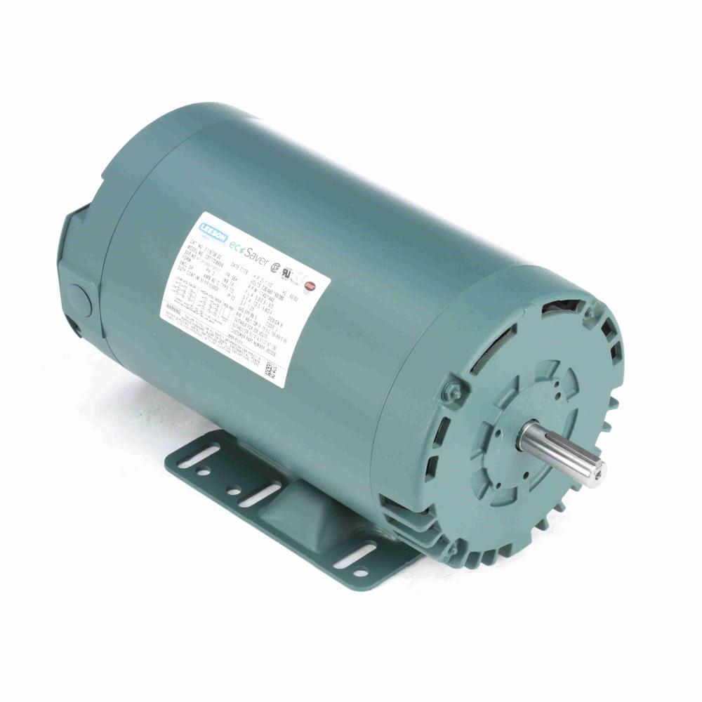 113025.00 Leeson General Purpose Motor  (C6T17DB40, 2 HP, 56H Frame, 1725RPM, 208-230/460V, DP) - KG Power Systems